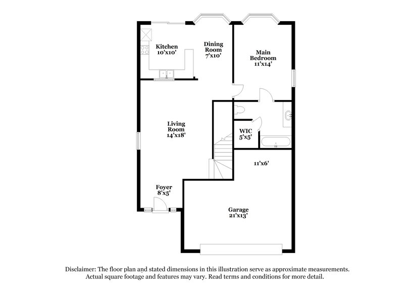 1,960/Mo, 1414 Delano Trent St Ruskin, FL 33570 Floor Plan View
