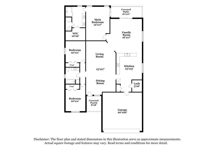2,315/Mo, 30853 Sade Ct Zephyrhills, FL 33545 Floorplan View