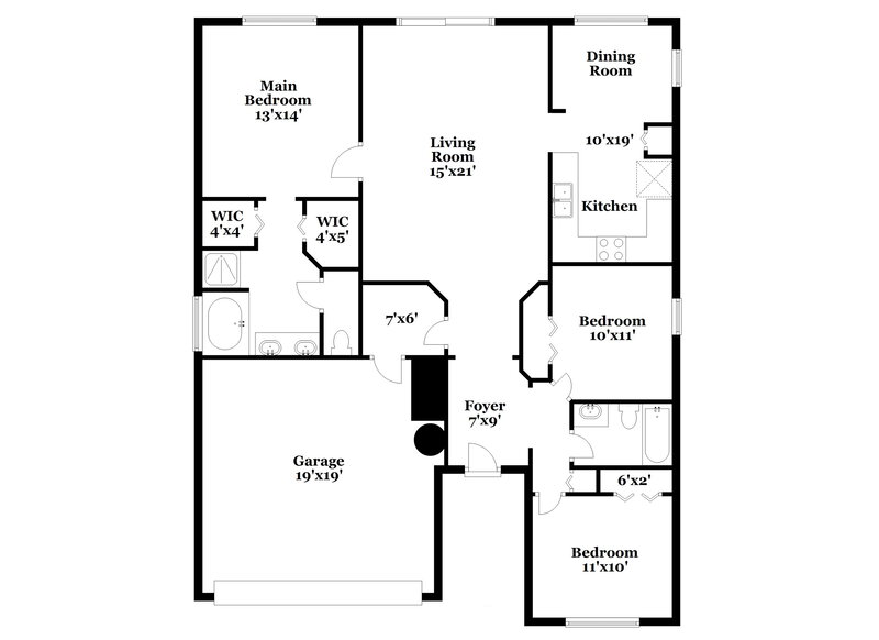 2,240/Mo, 29429 Crossland Dr Wesley Chapel, FL 33543 Floor Plan View