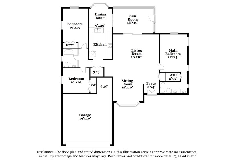 1,930/Mo, 8552 Bridgewater Dr New Port Richey, FL 34655 Floor Plan View
