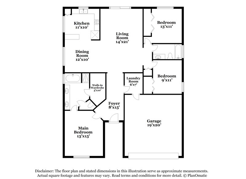 2,105/Mo, 1207 Sawdust Ct Valrico, FL 33596 Floor Plan View