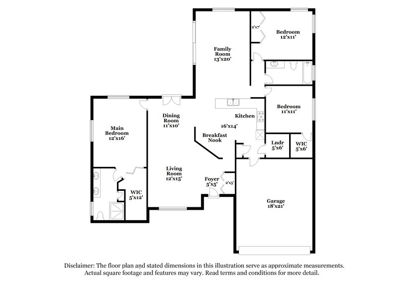 2,100/Mo, 9131 Remington Dr New Port Richey, FL 34655 Floor Plan View