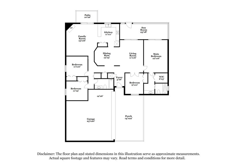 2,335/Mo, 14936 Glasgow Ct Tampa, FL 33624 Floor Plan View