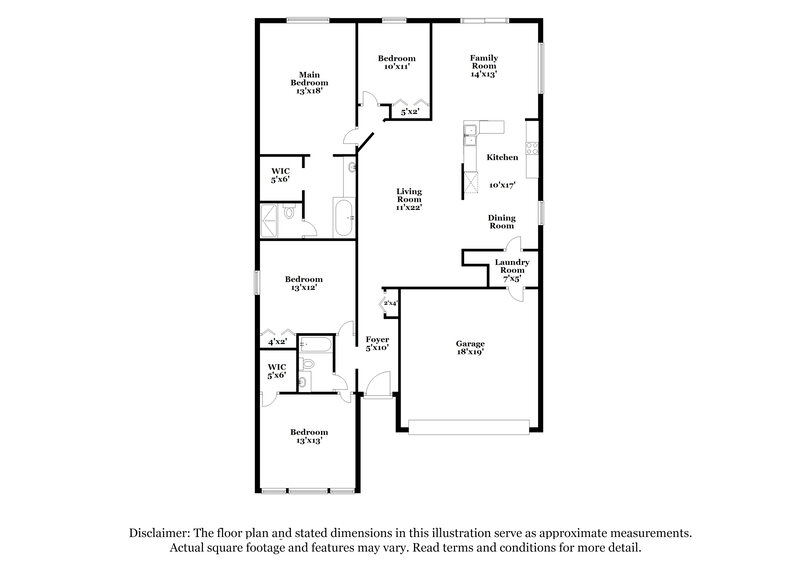 4,050/Mo, 3246 Bellericay Ln Land O' Lakes, FL 34638 Floor Plan View