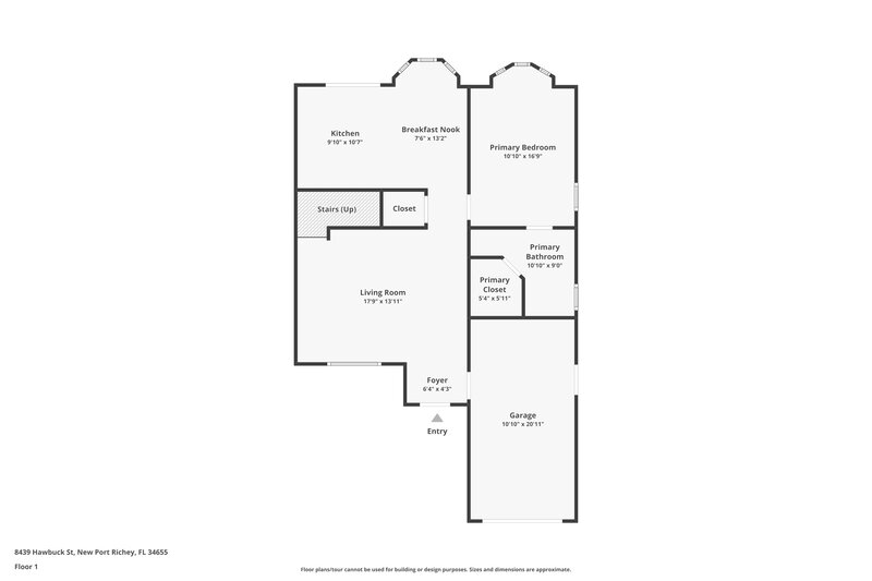2,140/Mo, 8439 Hawbuck St Trinity, FL 34655 Floor Plan View