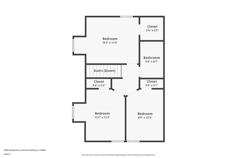 2,140/Mo, 8439 Hawbuck St Trinity, FL 34655 Floor Plan View 2