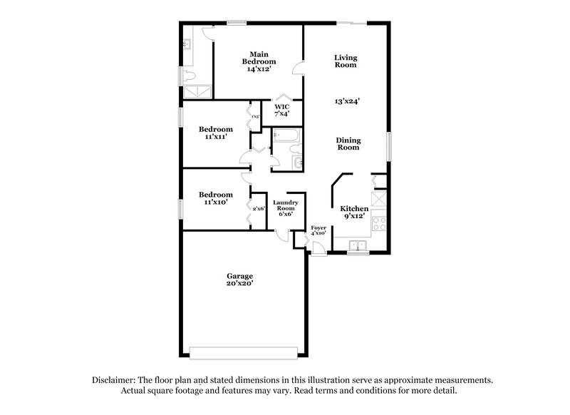 2,970/Mo, 7924 Chadwick Dr New Port Richey, FL 34654 Floor Plan View
