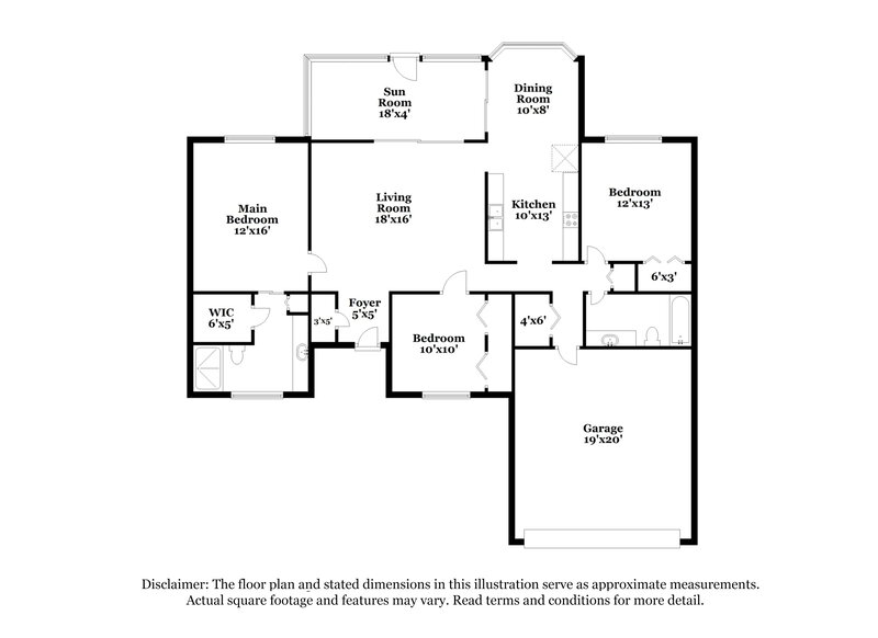 2,020/Mo, 5539 Browning Dr New Port Richey, FL 34655 Floor Plan View