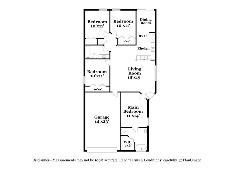 2,040/Mo, 614 Cape Cod Cir Valrico, FL 33594 Floor Plan View