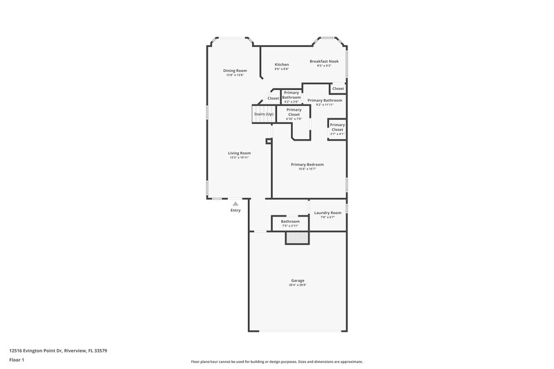 4,710/Mo, 12516 Evington Point Dr Riverview, FL 33579 Floor Plan View