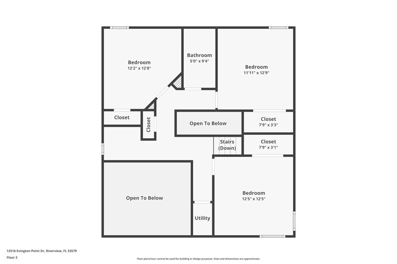 4,710/Mo, 12516 Evington Point Dr Riverview, FL 33579 Floor Plan View 2