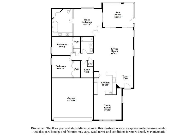 2,205/Mo, 3013 Summer Cruise Dr Valrico, FL 33594 Floorplan View