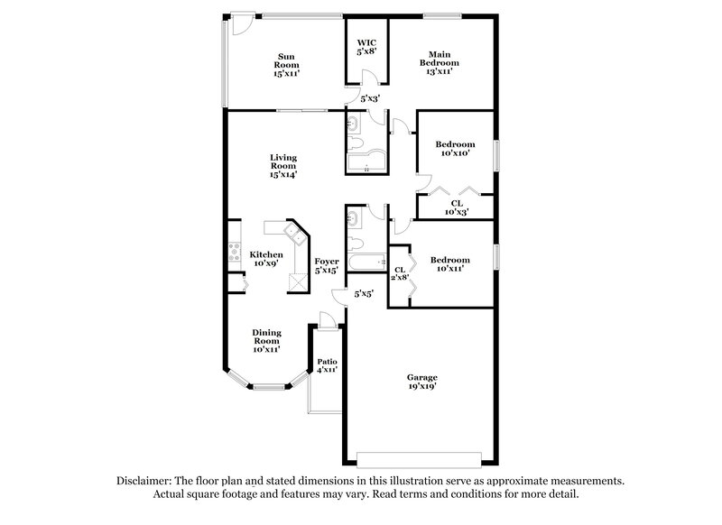 2,010/Mo, 1757 Tarah Trace Dr Brandon, FL 33510 Floor Plan View