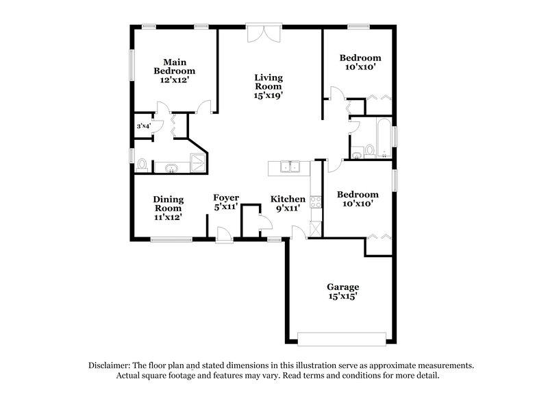 2,100/Mo, 1840 Woodcut Dr Lutz, FL 33559 Floor Plan View