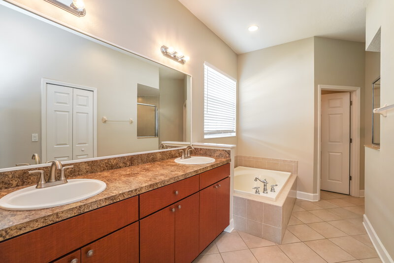 3,015/Mo, 8431 Lagerfeld Dr Land O' Lakes, FL 34637 Main Bathroom View