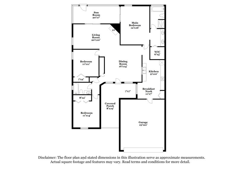 2,245/Mo, 1820 Erin Brooke Dr Valrico, FL 33594 Floor Plan View