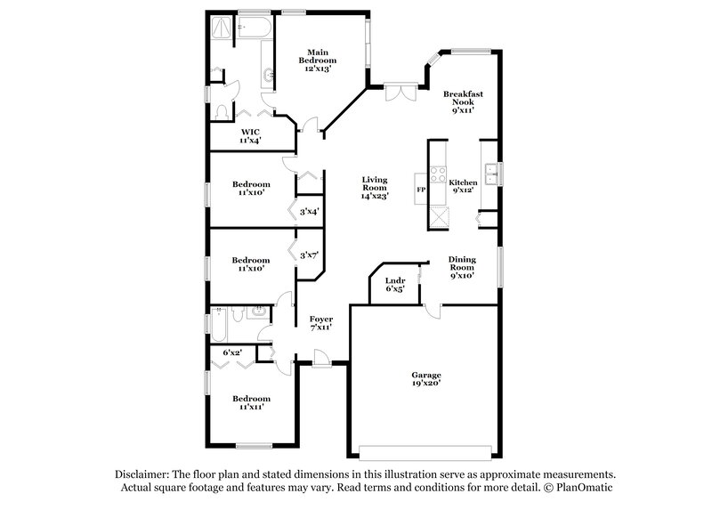 3,870/Mo, 1672 Portsmouth Lake Dr Brandon, FL 33511 Floor Plan View