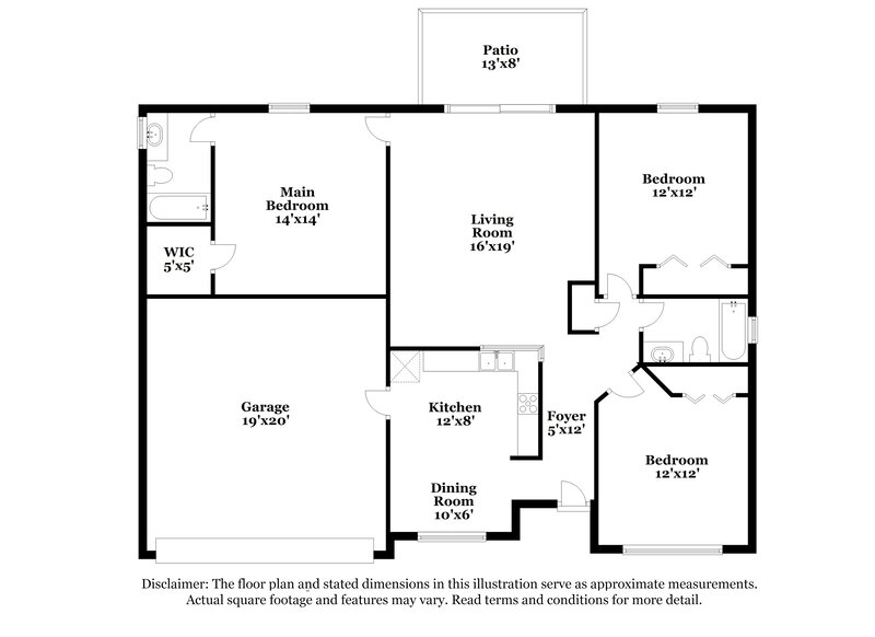 2,065/Mo, 5865 Daughtery Downs Loop Lakeland, FL 33809 Floorplan View