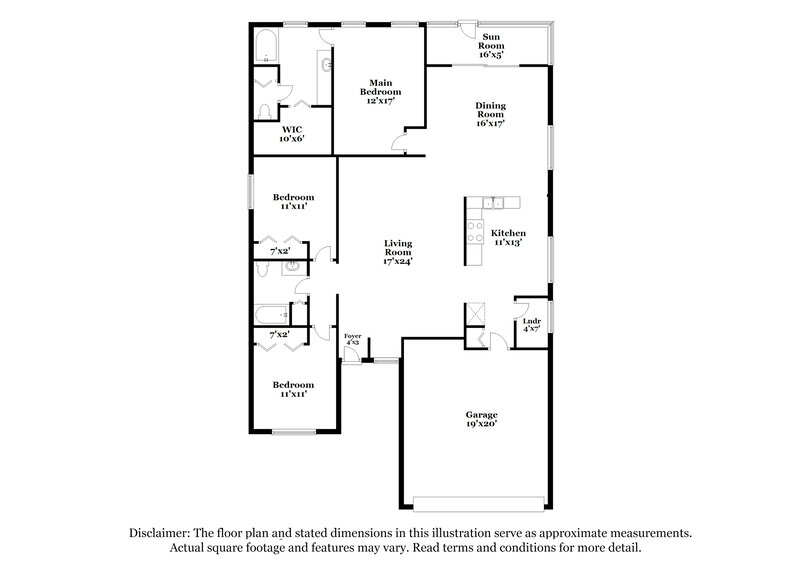 2,155/Mo, 12845 Longcrest Dr Riverview, FL 33579 Floor Plan View