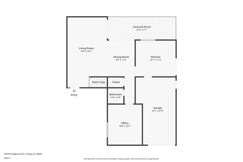 2,230/Mo, 10375 Chadbourne Dr Tampa, FL 33624 Floorplan View