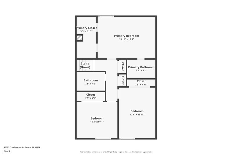 2,230/Mo, 10375 Chadbourne Dr Tampa, FL 33624 Floorplan View 2