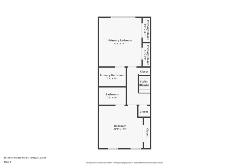 1,795/Mo, 5512 Carrollwood Key Dr Tampa, FL 33624 Floorplan View 2