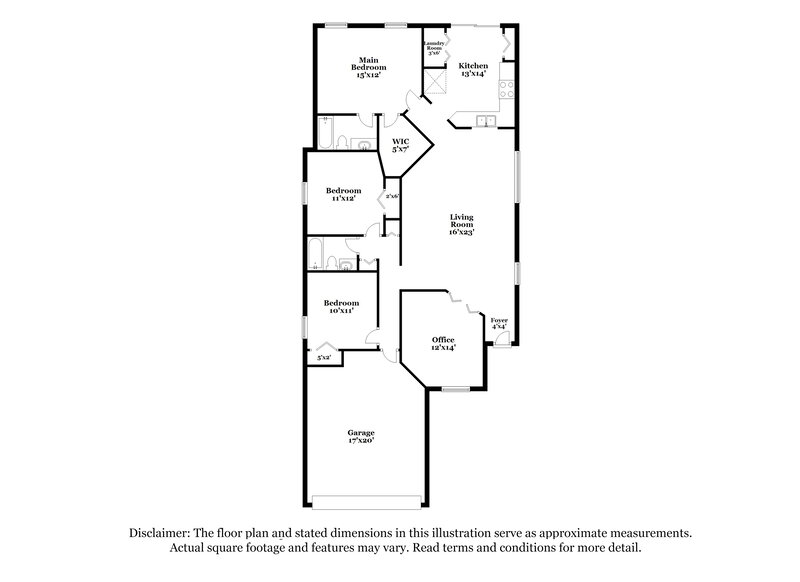 2,015/Mo, 425 Maple Pointe Dr Seffner, FL 33584 Floor Plan View