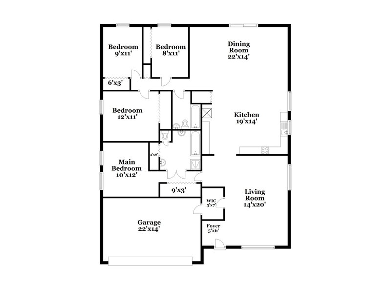2,475/Mo, 13224 Early Run Ln Riverview, FL 33578 Floor Plan View