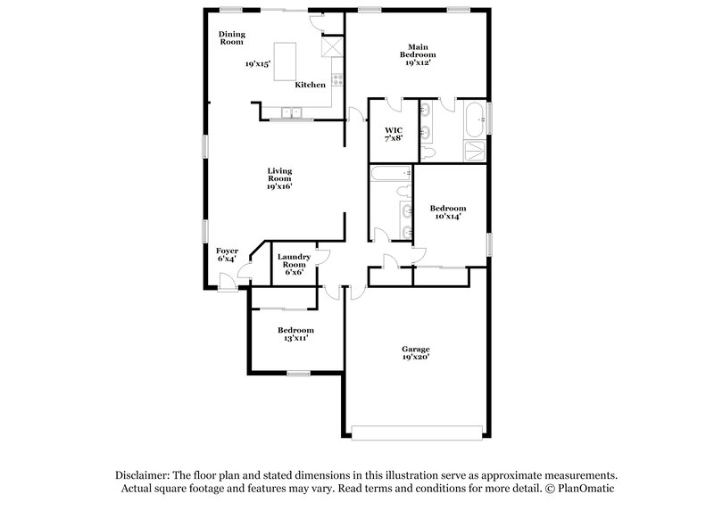 2,115/Mo, 10616 Dawns Light Dr Riverview, FL 33578 Floor Plan View