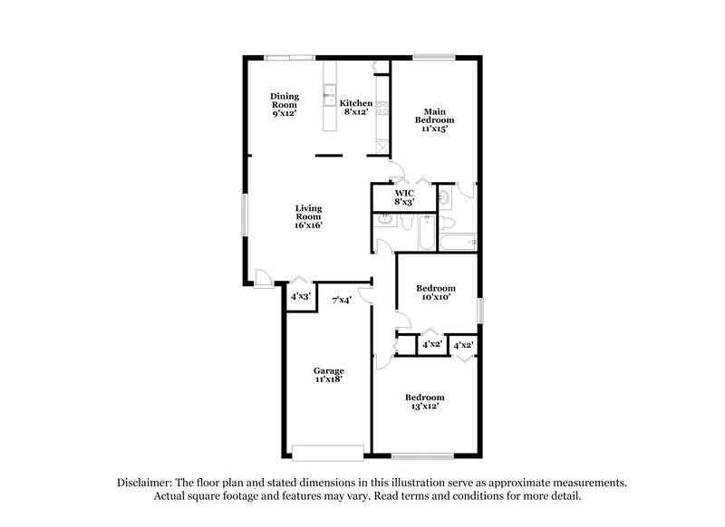 3,260/Mo, 6307 Calamari Pl Riverview, FL 33578 Floor Plan View