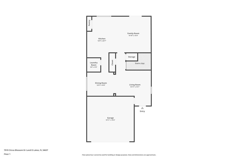 2,310/Mo, 7919 Citrus Blossom Dr Land O Lakes, FL 34637 Floor Plan View