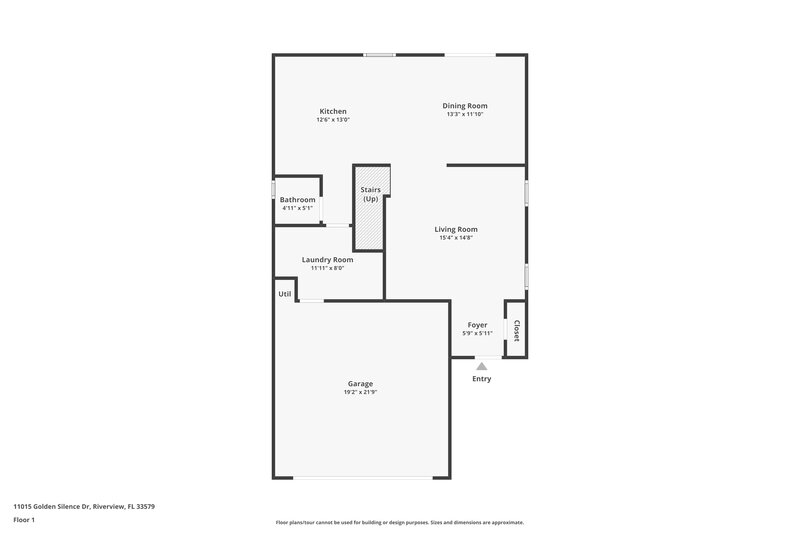 2,080/Mo, 11015 Golden Silence Dr Riverview, FL 33579 Floor Plan View