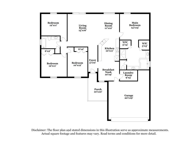 1,900/Mo, 184 Seven Oaks Dr Mulberry, FL 33860 Floor Plan View