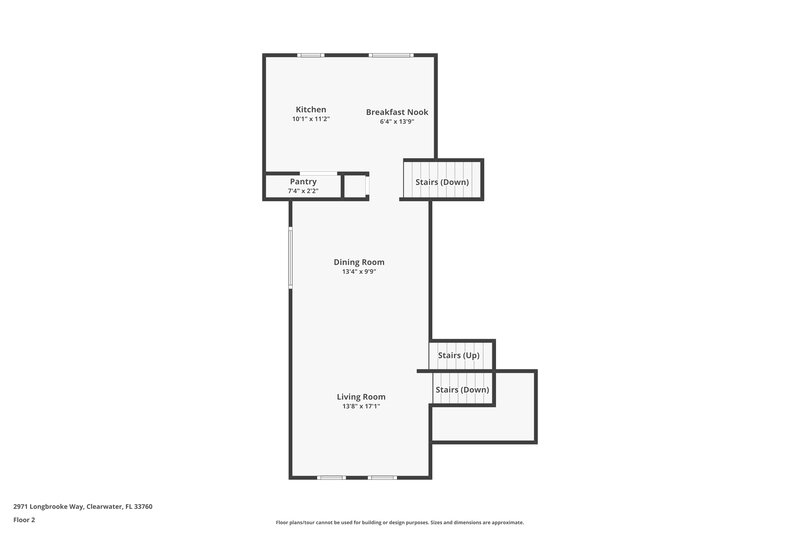 3,810/Mo, 2971 Longbrooke Way Clearwater, FL 33760 Floor Plan View 2