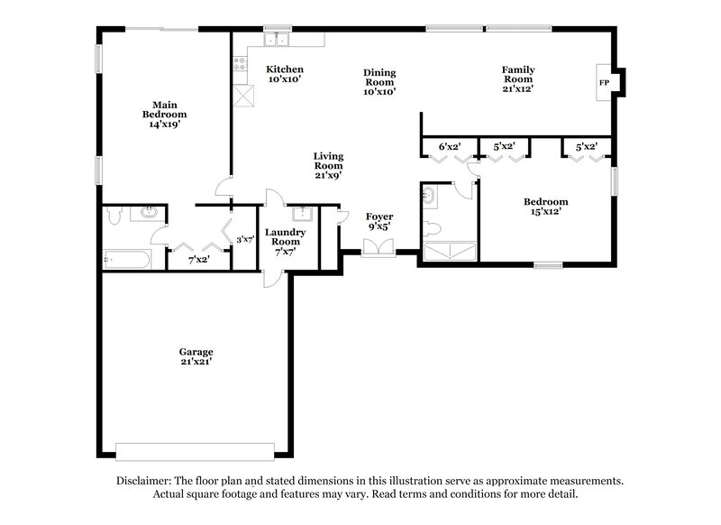 3,375/Mo, 3444 Brian Rd South Palm Harbor, FL 34685 Floor Plan View