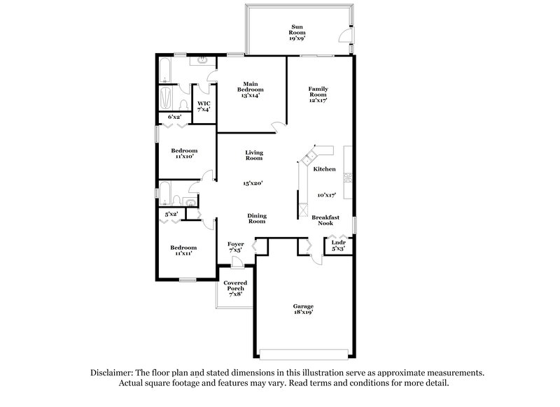 3,430/Mo, 12919 Parkington Dr Gibsonton, FL 33534 Floor Plan View