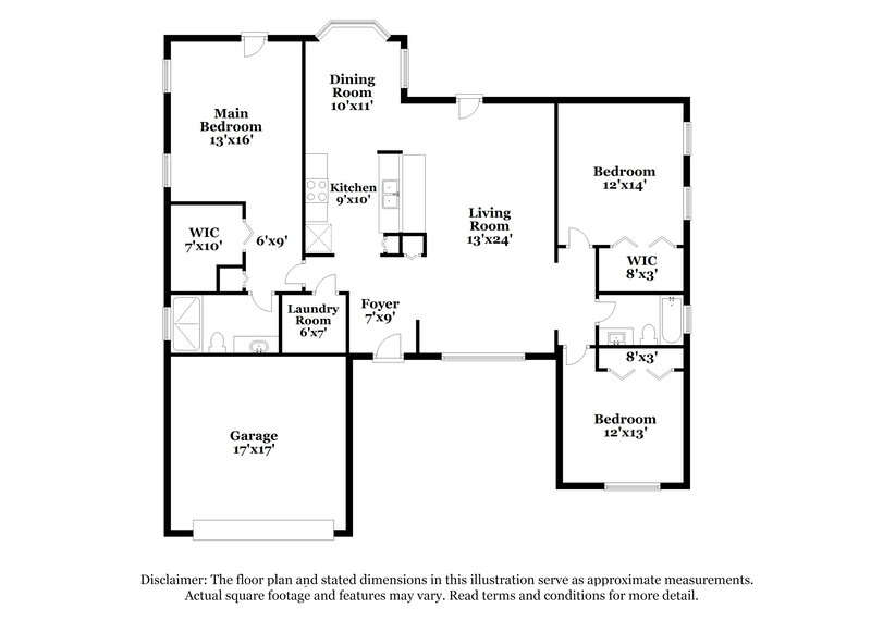 2,450/Mo, 4715 Whitetail Ln New Port Richey, FL 34653 Floor Plan View