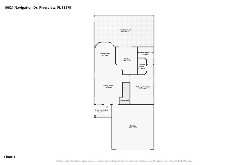 0/Mo, 10621 Navigation Dr Riverview, FL 33579 Floor Plan View