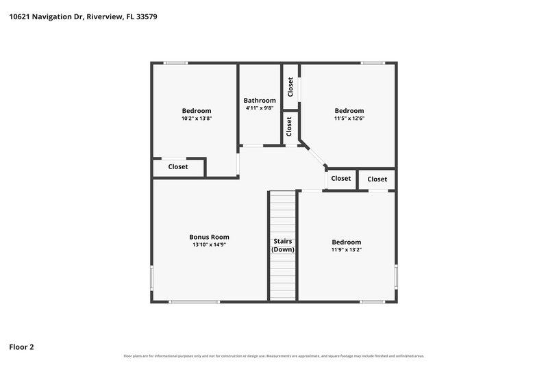 0/Mo, 10621 Navigation Dr Riverview, FL 33579 Floor Plan View 2