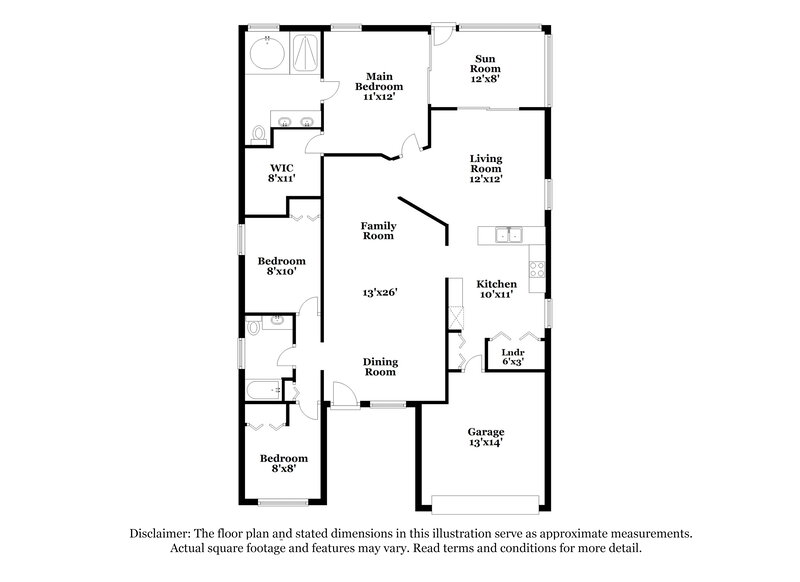 2,225/Mo, 9123 Egret Cove Cir Riverview, FL 33578 Floorplan View