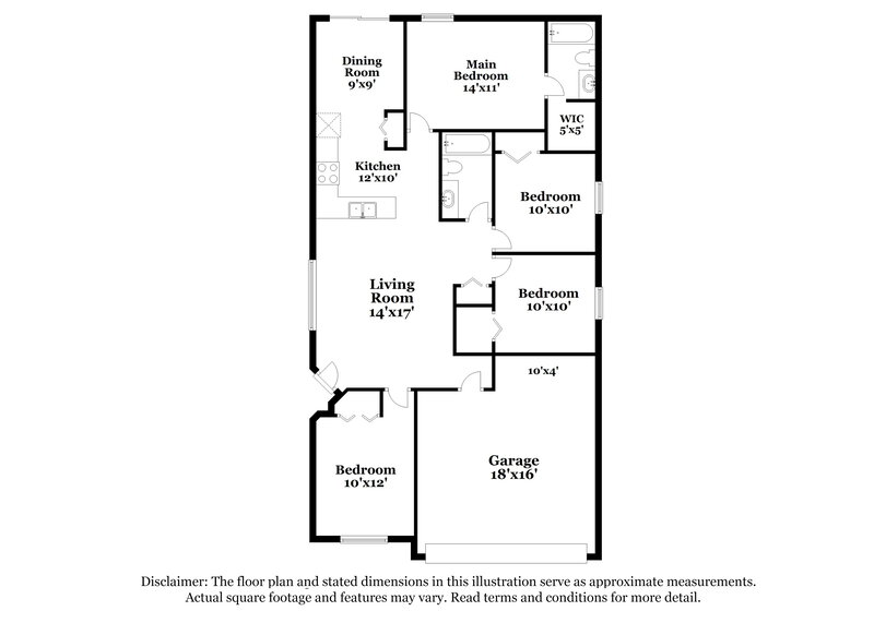2,040/Mo, 7806 Bristol Park Drive Apollo Beach, FL 33572 Floor Plan View