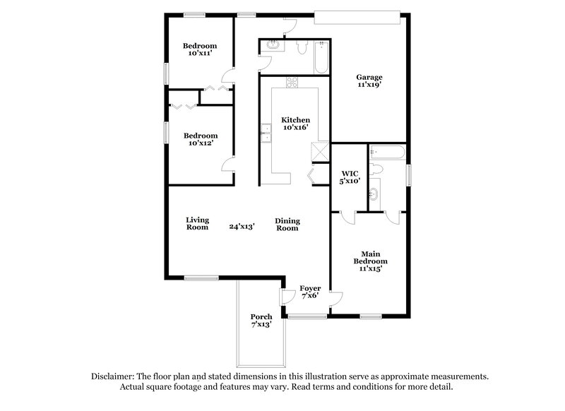 2,095/Mo, 10326 Summerview Cir Riverview, FL 33578 Floor Plan View