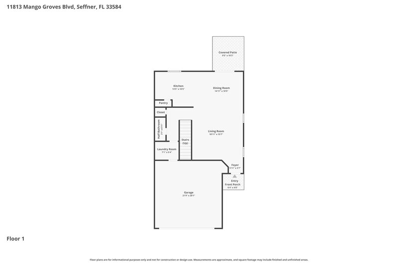 2,285/Mo, 11813 Mango Groves Blvd Seffner, FL 33584 Floor Plan View