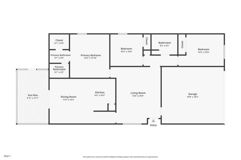 1,905/Mo, 6241 Perdita Court Wesley Chapel, FL 33545 Floor Plan View