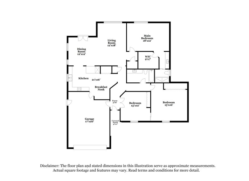 2,000/Mo, 8030 Gabriel Dr Port Richey, FL 34668 Floor Plan View