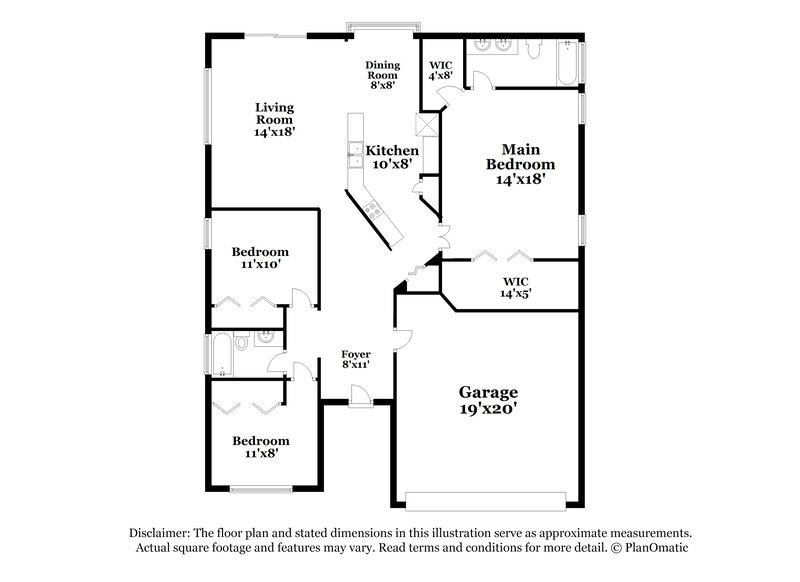 2,225/Mo, 10724 Deepbrook Dr Riverview, FL 33569 Floor Plan View