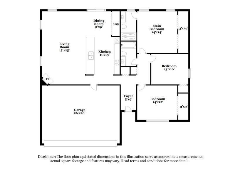 2,350/Mo, 4839 Cypress Tree Dr Tampa, FL 33624 Floor Plan View