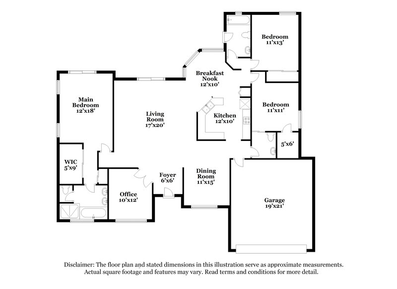 2,550/Mo, 1540 Clearglades Dr Wesley Chapel, FL 33543 Floor Plan View