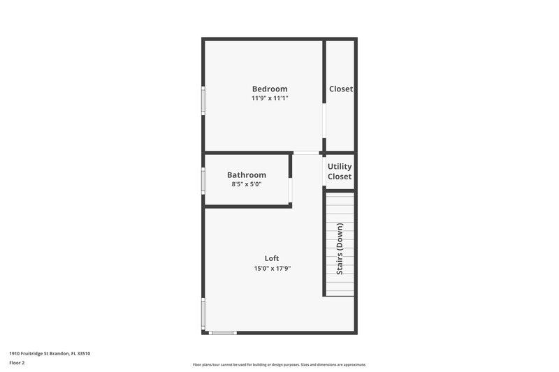 2,870/Mo, 1910 Fruitridge Street Brandon, FL 33510 Floor Plan View 2
