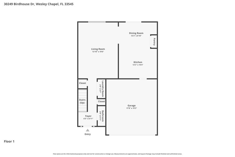 2,430/Mo, 30249 Birdhouse Drive Wesley Chapel, FL 33545 Floor Plan View